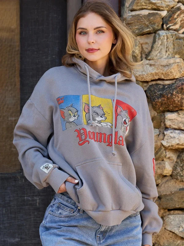 Youngla-Tom-And-Jerry-Hoodie-Grey