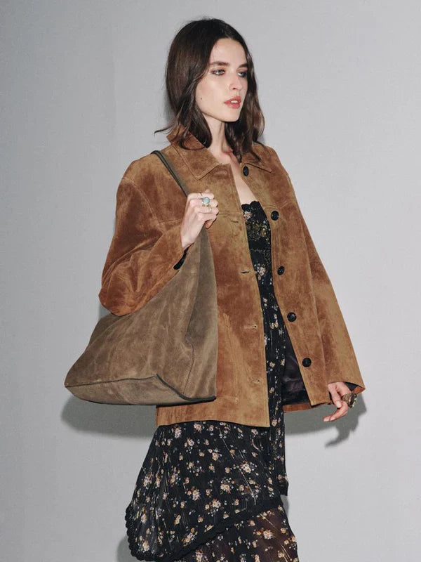 Zara-Brown-Suede-Jacket