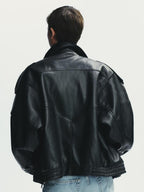 Zara-Viral-Funnel-Neck-Leather-Jacket-Back