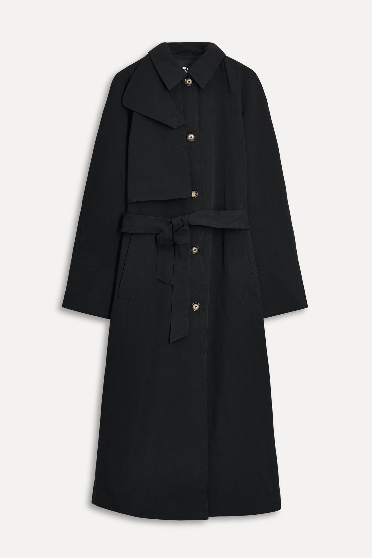 Zara cropped trench coat modern outfit