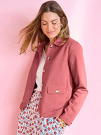 Ashlynn Shields Women's Pink Cotton Blend Jacket
