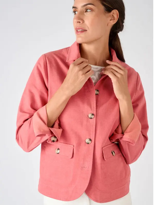 Ashlynn Shields Women's Pink Cotton Blend Jacket
