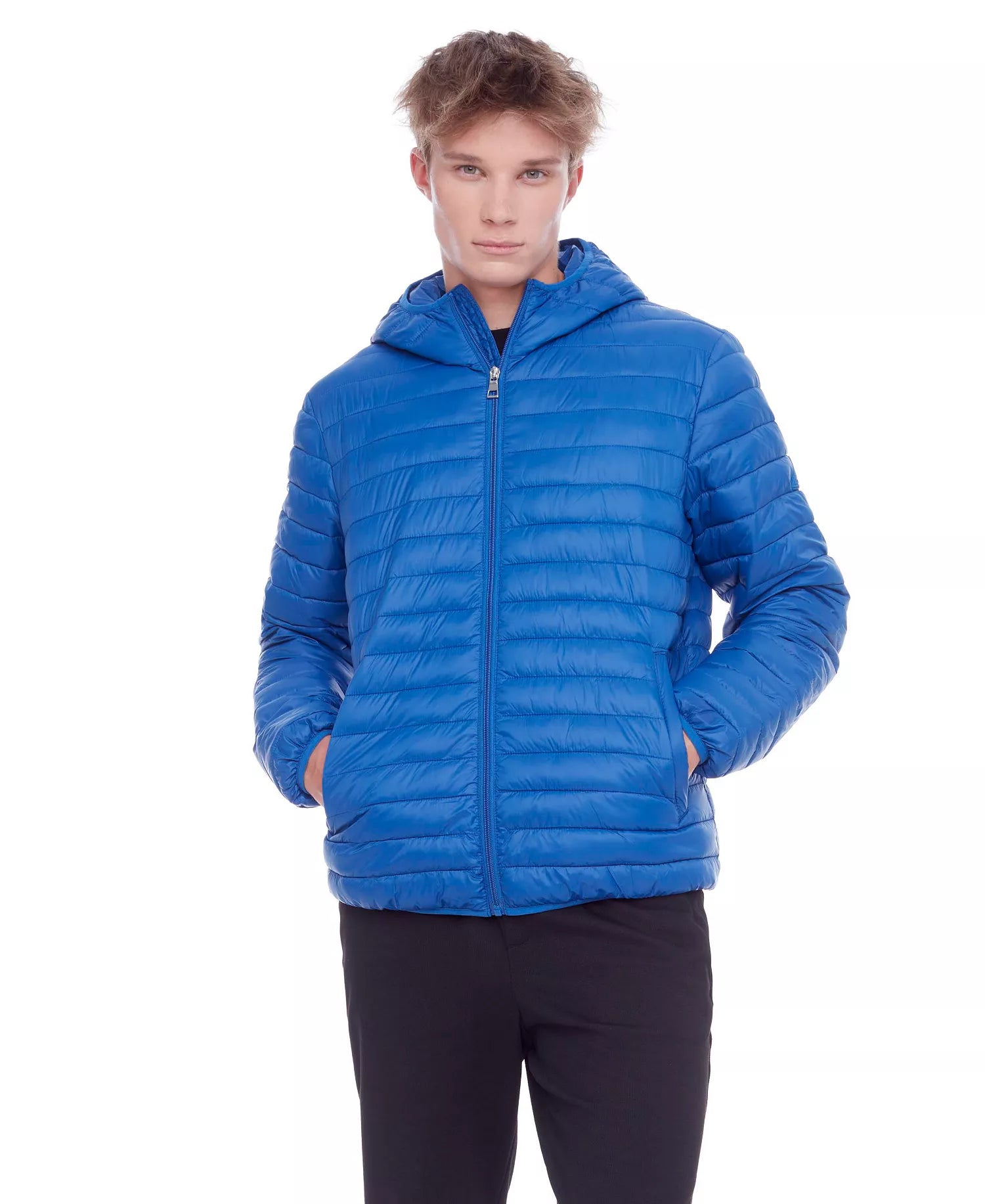 Zip-up puffer jacket style