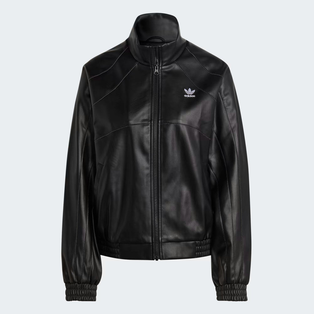 Adidas Black Leather Jacket Women