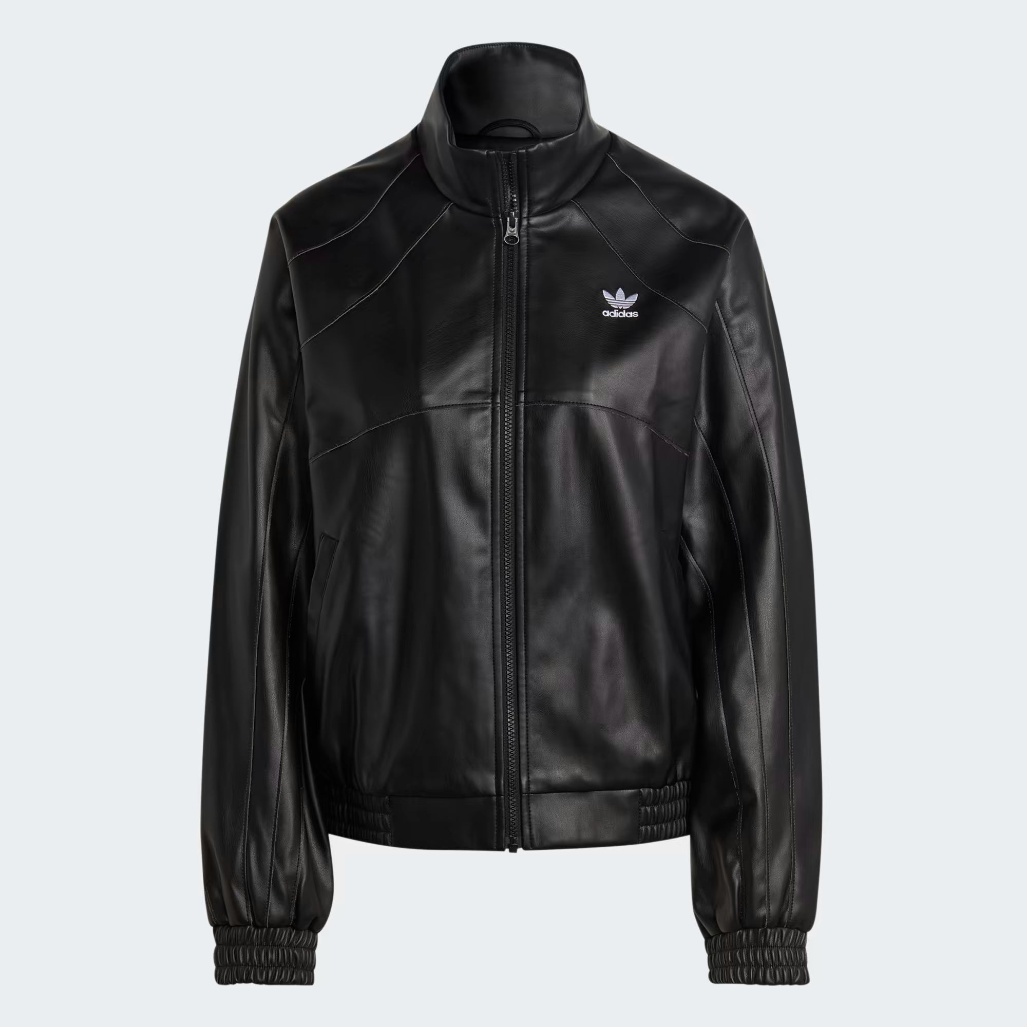 Adidas Black Leather Jacket Women