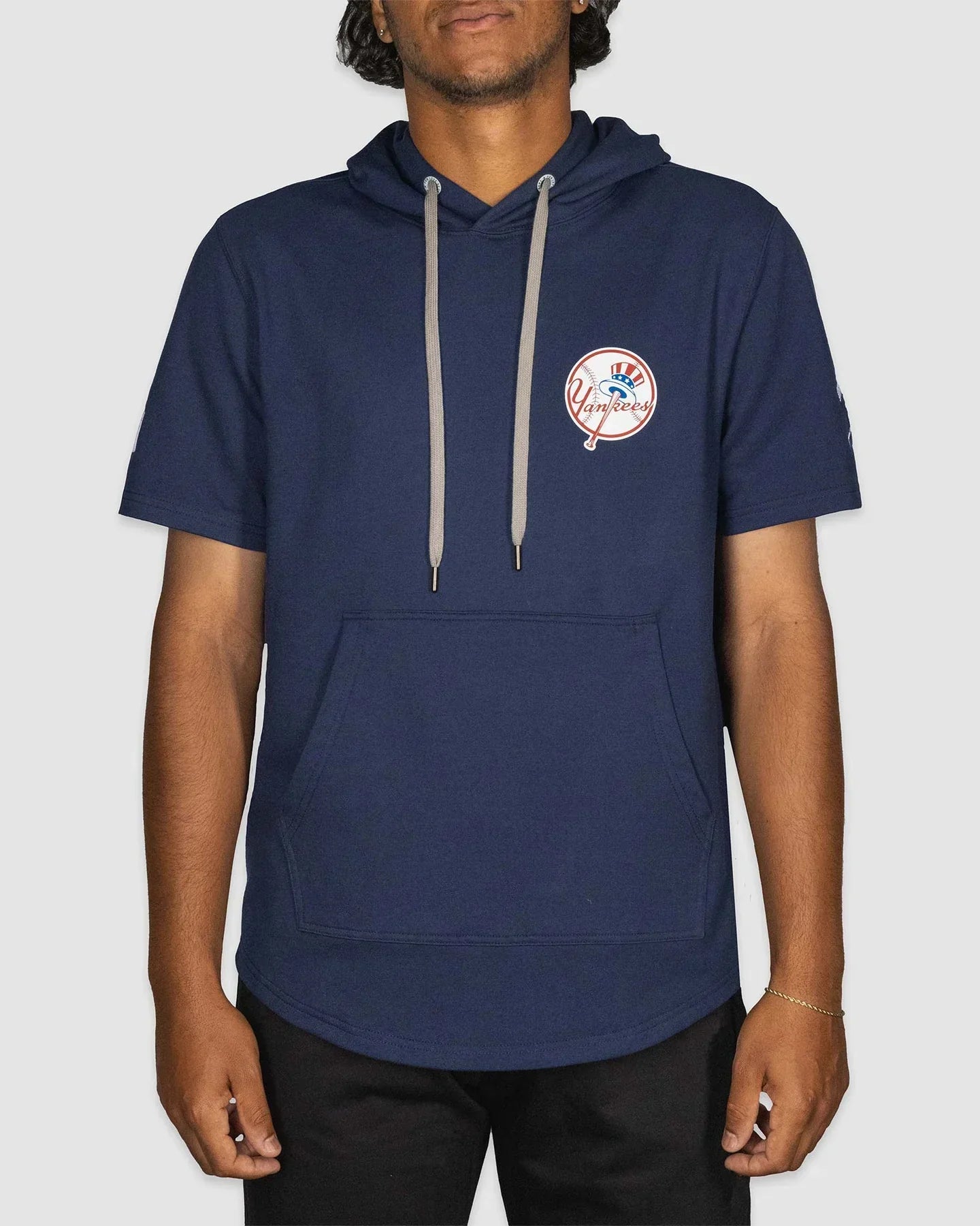 new york yankees short sleeve hoodie