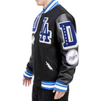 Los Angeles Dodgers Blue and White Letterman Jacket