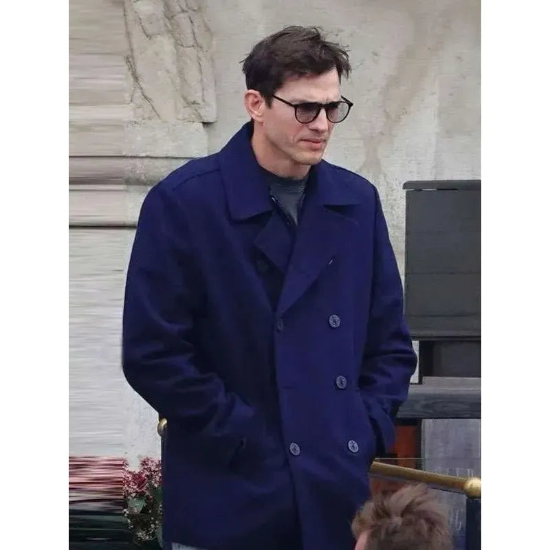 The Beauty Ashton Kutcher Peacoat