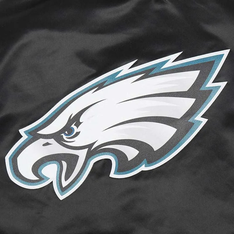 classic-philadelphia-eagles-black-bomber-satin-jacket