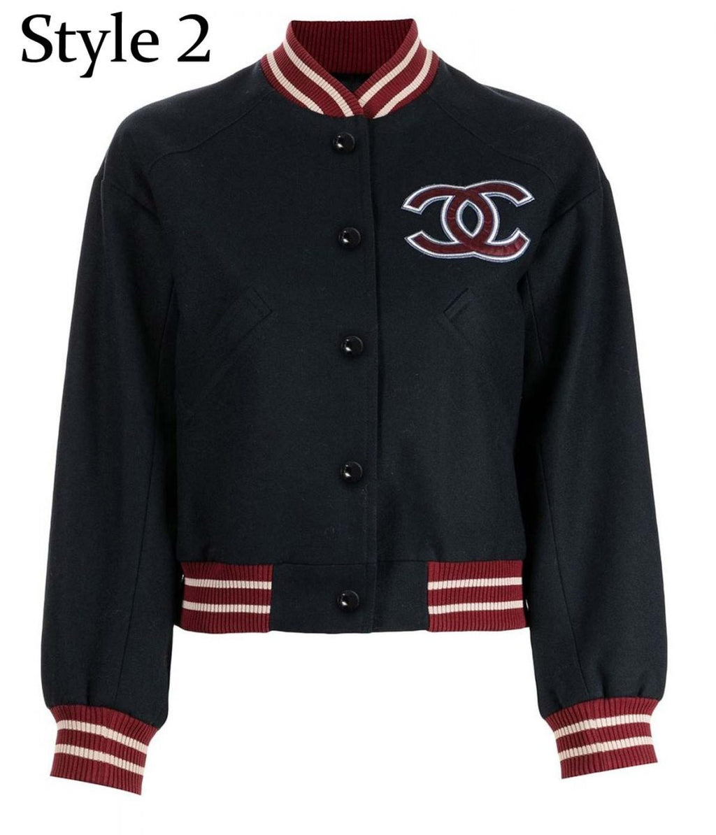 Chanel CC Patch Varsity Jacket