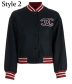 Chanel CC Patch Varsity Jacket