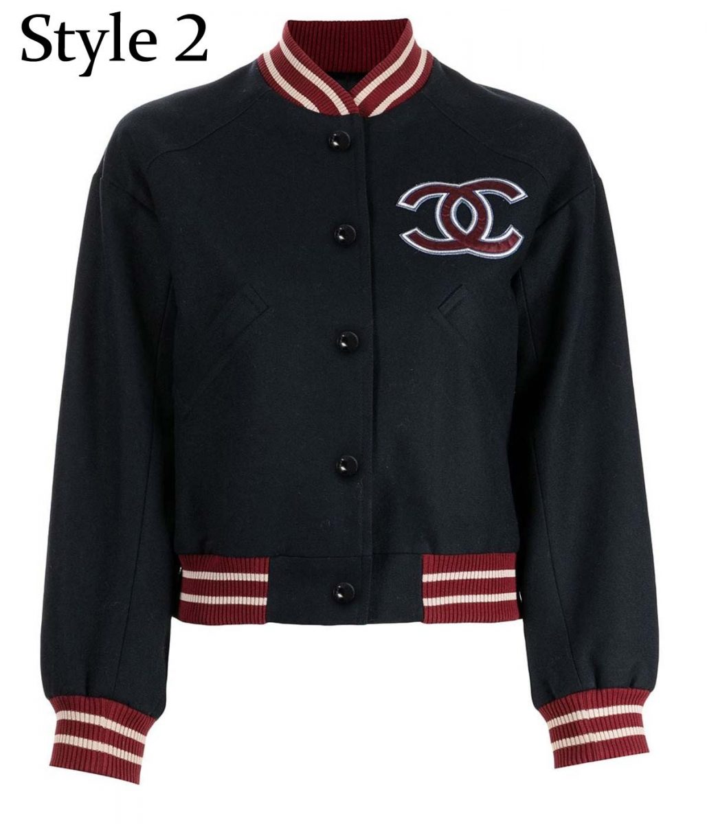 Chanel CC Patch Varsity Jacket