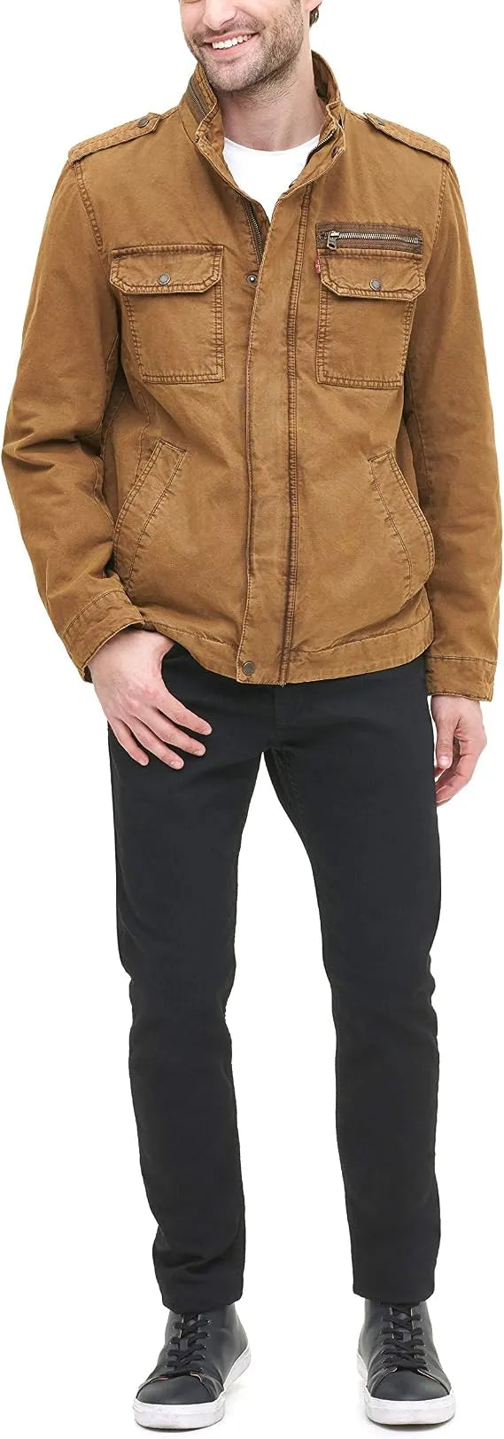 Levi's Men's Military Two Chest Pocket Jacket
