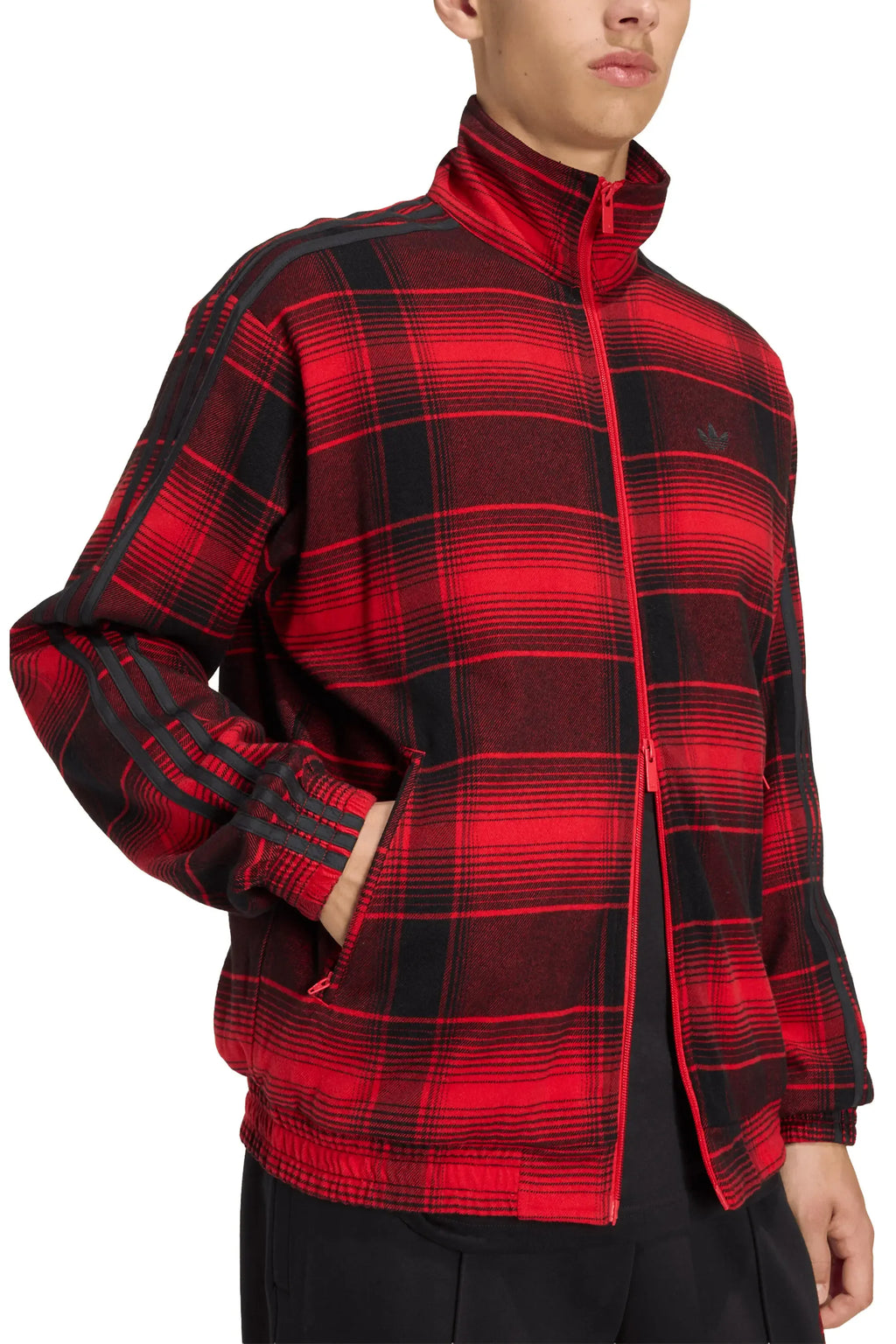 Adidas Men's Firebird Plaid Track Jacket