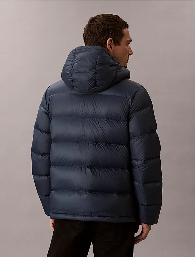 Calvin Klein Men's Water Resistant ZIP Front Hooded Down Jacket