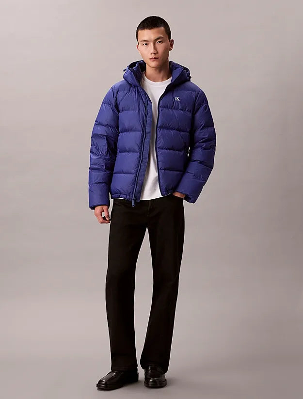 Calvin Klein Men's Water Resistant ZIP Front Hooded Down Jacket
