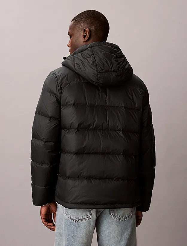Calvin Klein Men's Water Resistant ZIP Front Hooded Down Jacket