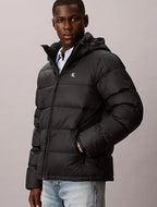 Calvin Klein Men's Water Resistant ZIP Front Hooded Down Jacket