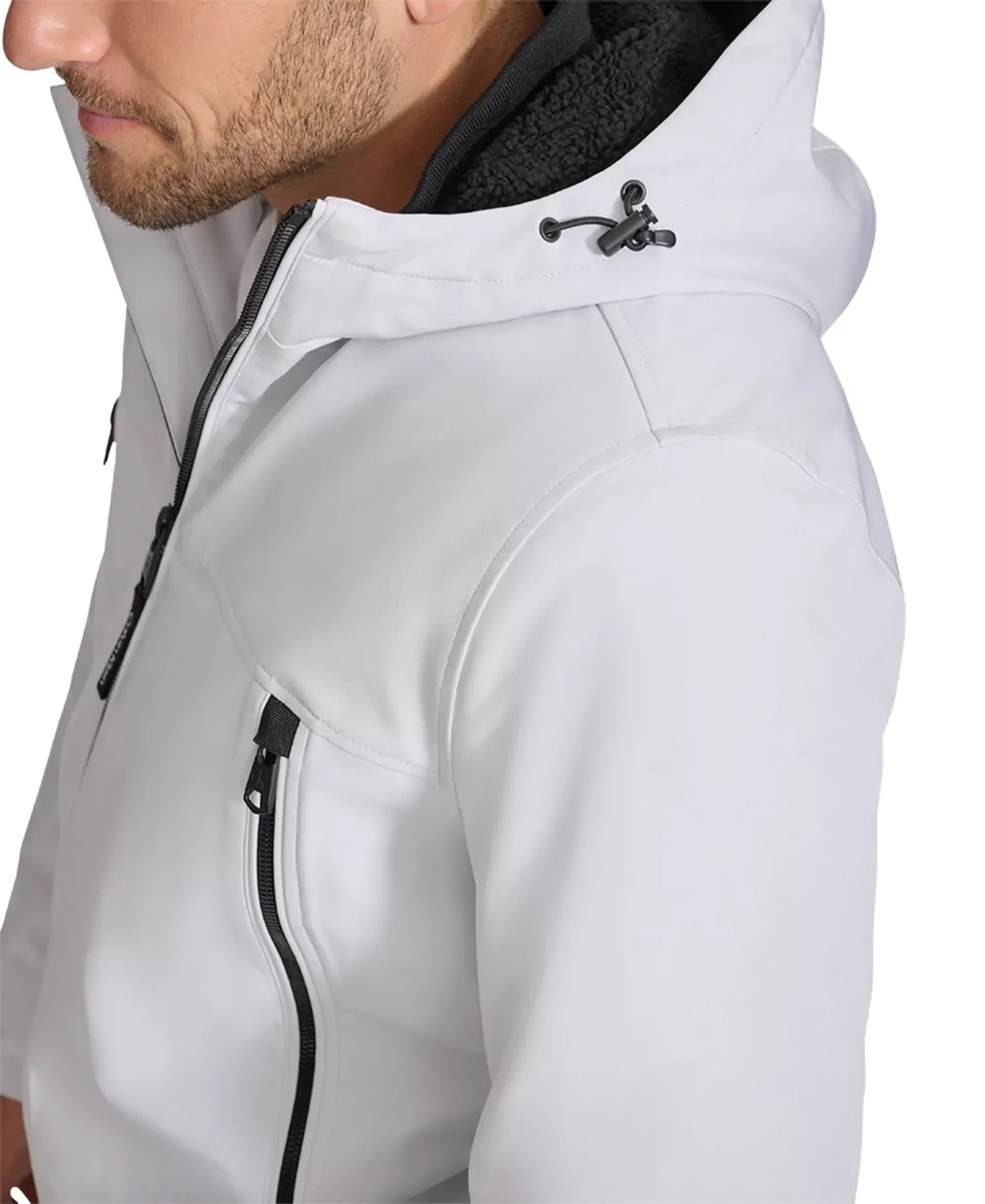 Calvin Klein Men's Faux-Sherpa-Lined Hooded Soft-Shell Jacket