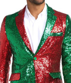 Christmas Sequin Suit Jacket