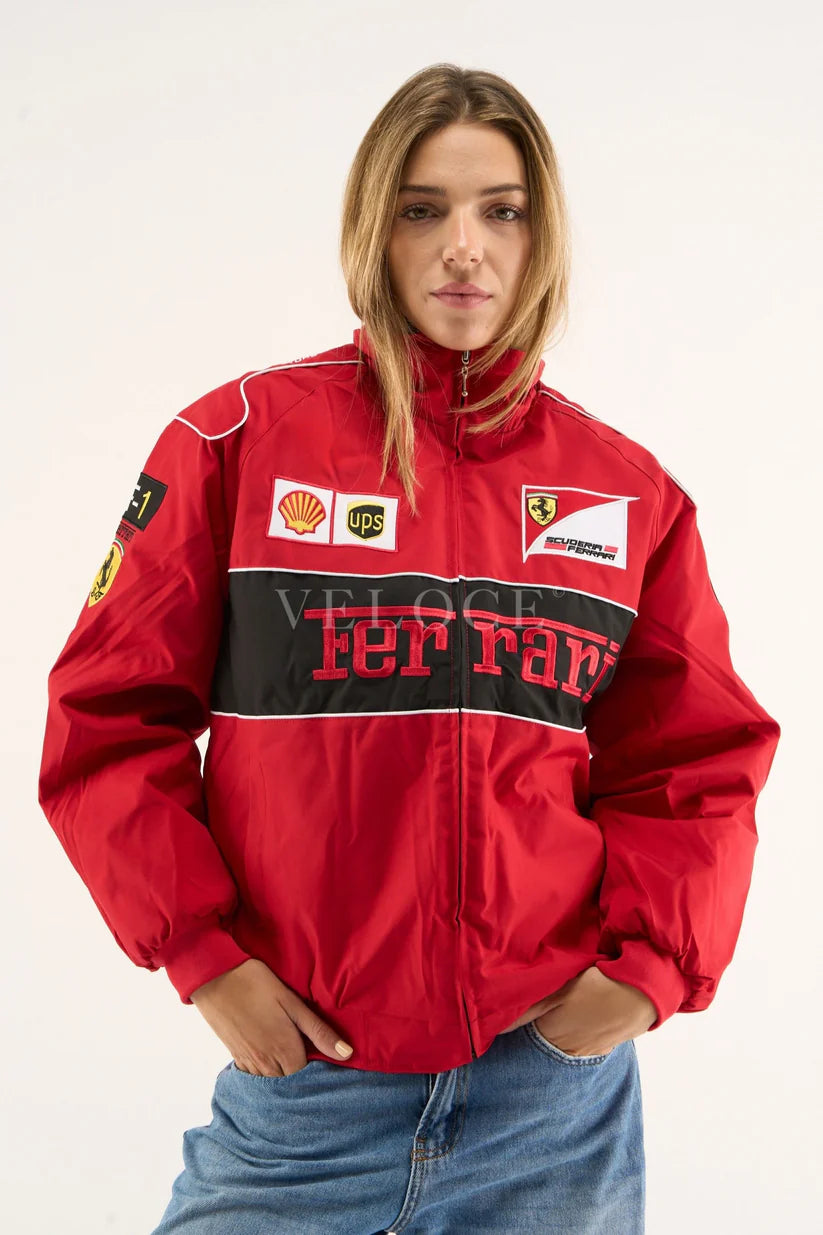 Ferrari F1 Vintage Racing Jacket - Embroidery