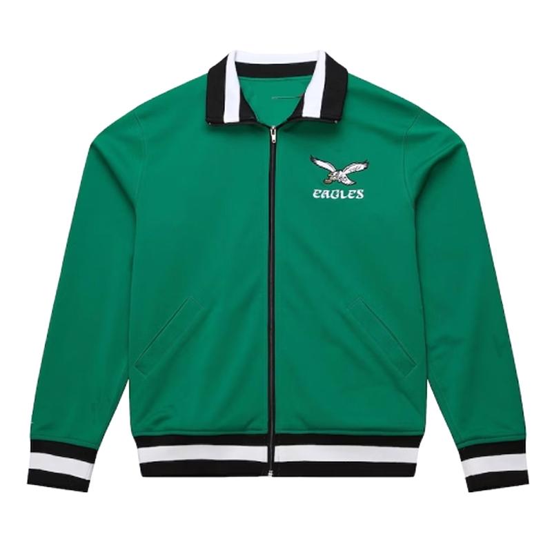 green-philadelphia-eagles-retro-full-zip-track-jacket