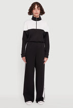 Colorblock Half-Zip Mockneck Sweatshirt