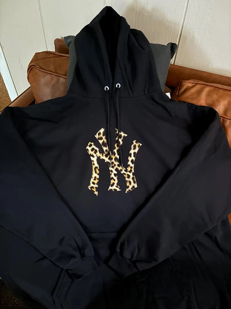 New York Yankees Cheetah Print Hoodie