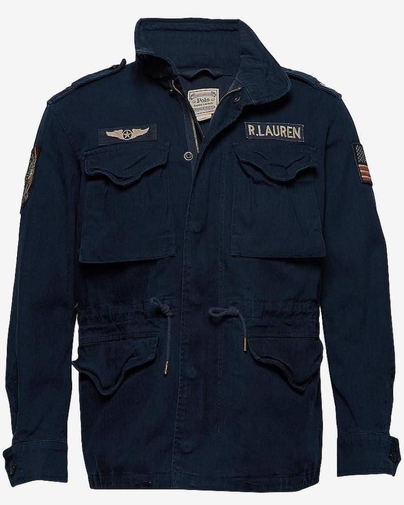 Polo Ralph Lauren Iconic Field Jacket Vintage Military Style M-65 Coat
