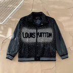 J-hope X Louis Vuitton Black Varsity Jacket