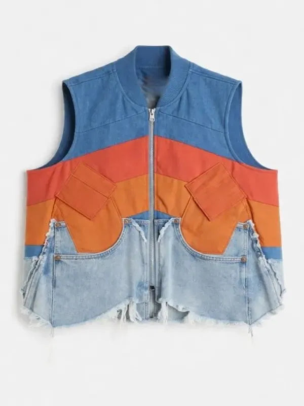 Shrinking S3 Christa Miller Colorblock Puffer Vest