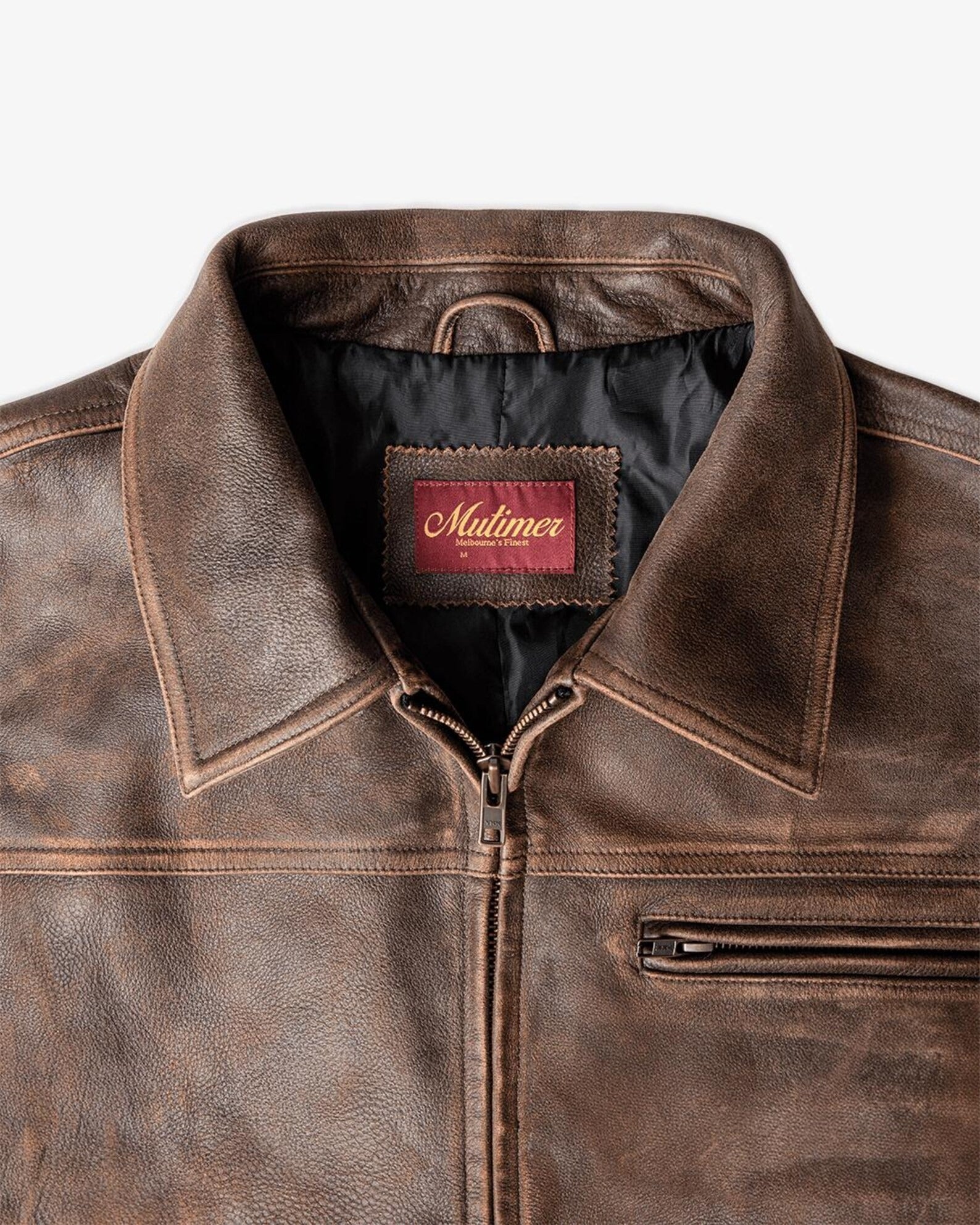 Mutimer Black Leather Jacket