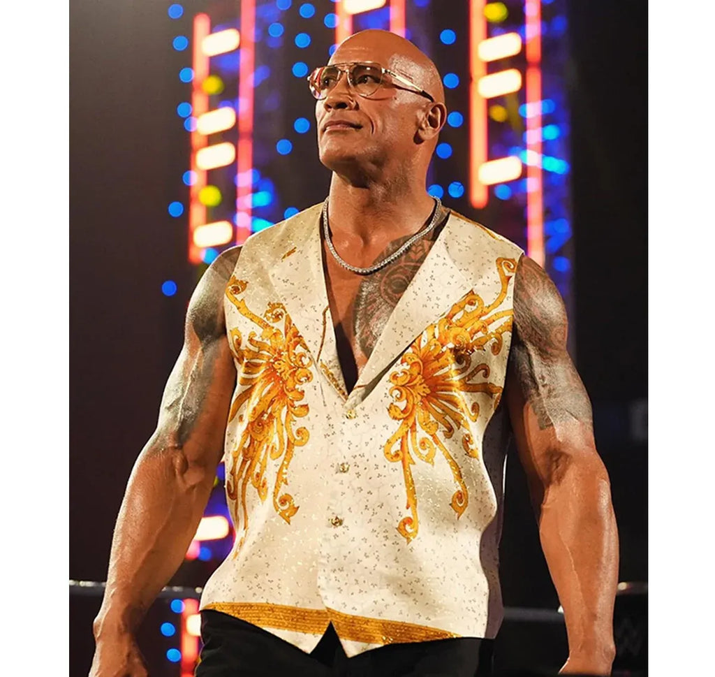 The-Rock-Concert-Smackdown-Versace-White-Vest