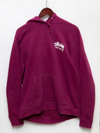 Stussy-New-York-Hoodie-Maroon
