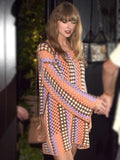 Taylor-Swift-Crochet-Mini-Dress