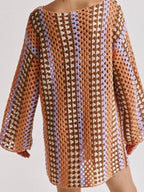 London-Date-Taylor-Swift-Striped-Crochet-Mini-Dress