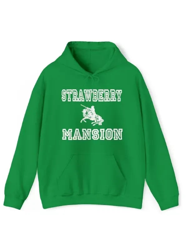 Strawberry-Mansion-Pullover-Green-Hoodie