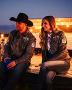 Wrangler NFR 60th Anniversary Las Vegas Leather Jacket