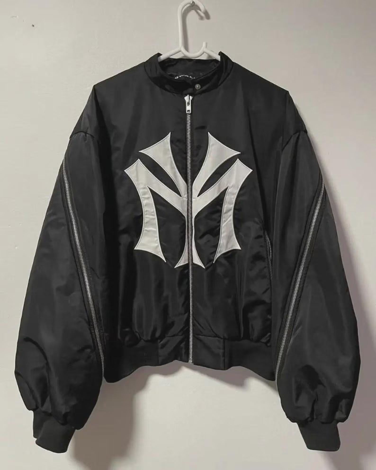 Mowalola Runway My City Vintage Bomber Jackets In Black