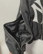 Mowalola Runway My City Vintage Bomber Jackets In Black