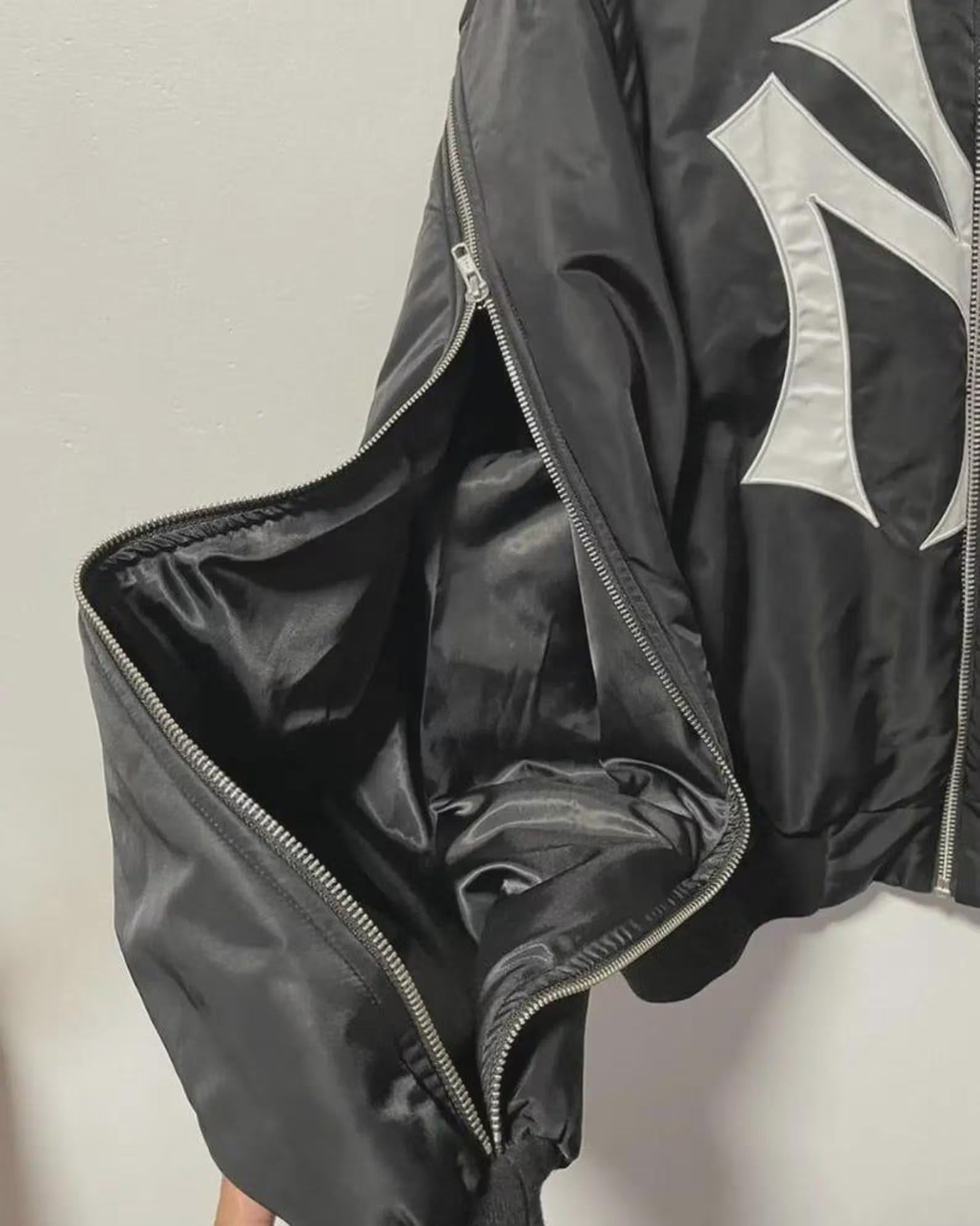 Mowalola Runway My City Vintage Bomber Jackets In Black
