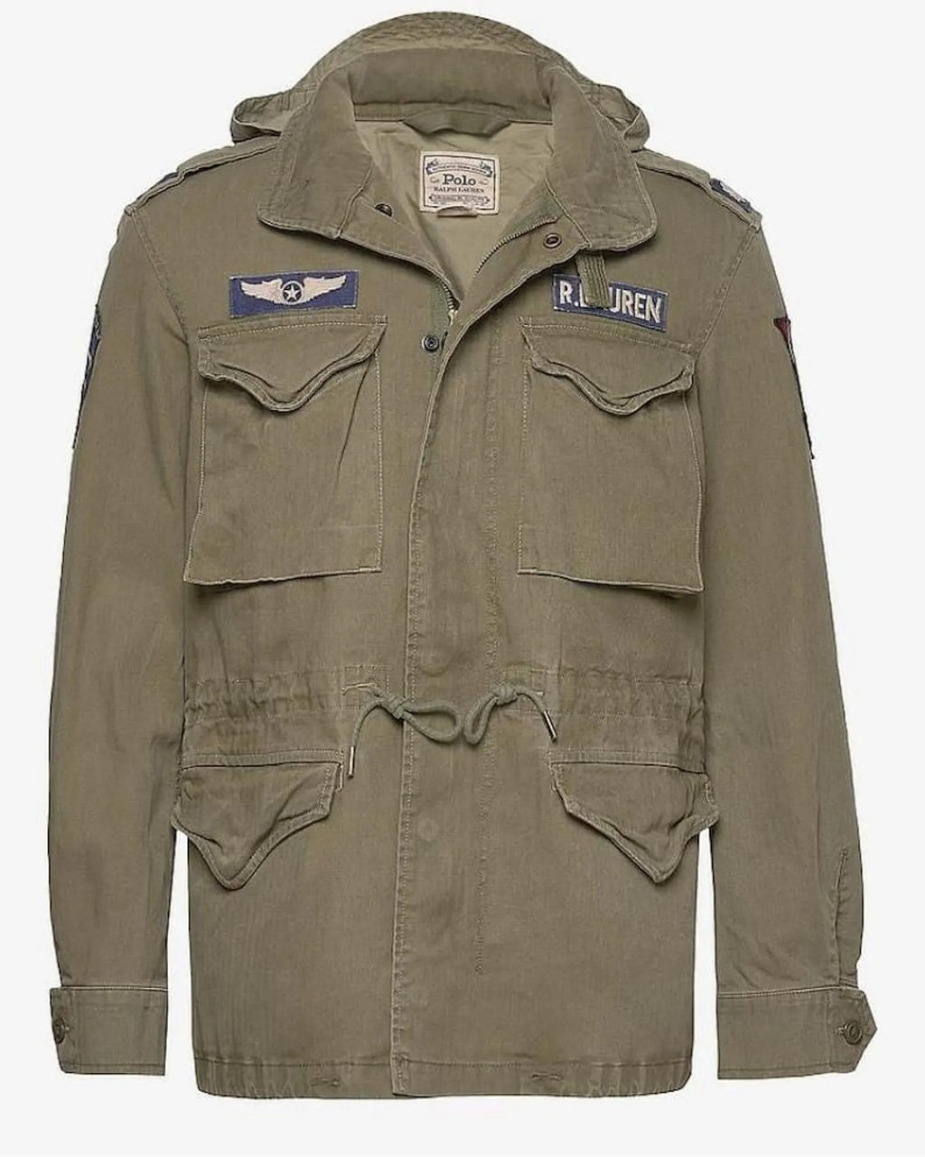 Polo Ralph Lauren M-65 Field Jacket Olive Green Military Style Coat