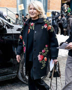 Martha Stewart New York Fashion Week Floral Coat