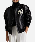 Polo Ralph Lauren Yankees Black Leather Jacket