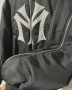 Mowalola Runway My City Vintage Bomber Jackets In Black
