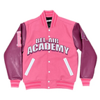 Fresh Prince Belair Academy Pink Varsity Jacket