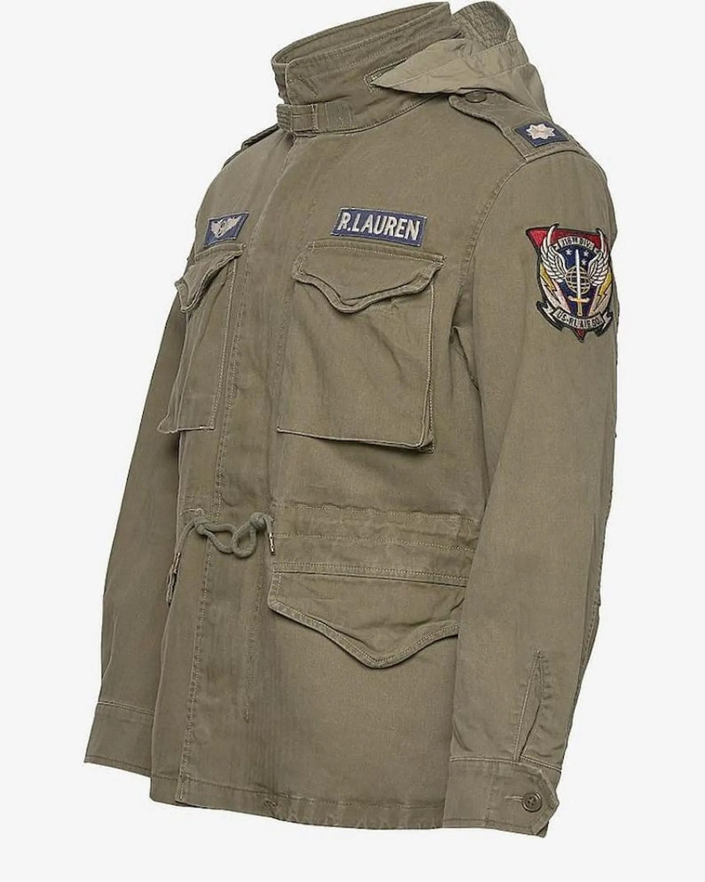 Polo Ralph Lauren M-65 Field Jacket Olive Green Military Style Coat