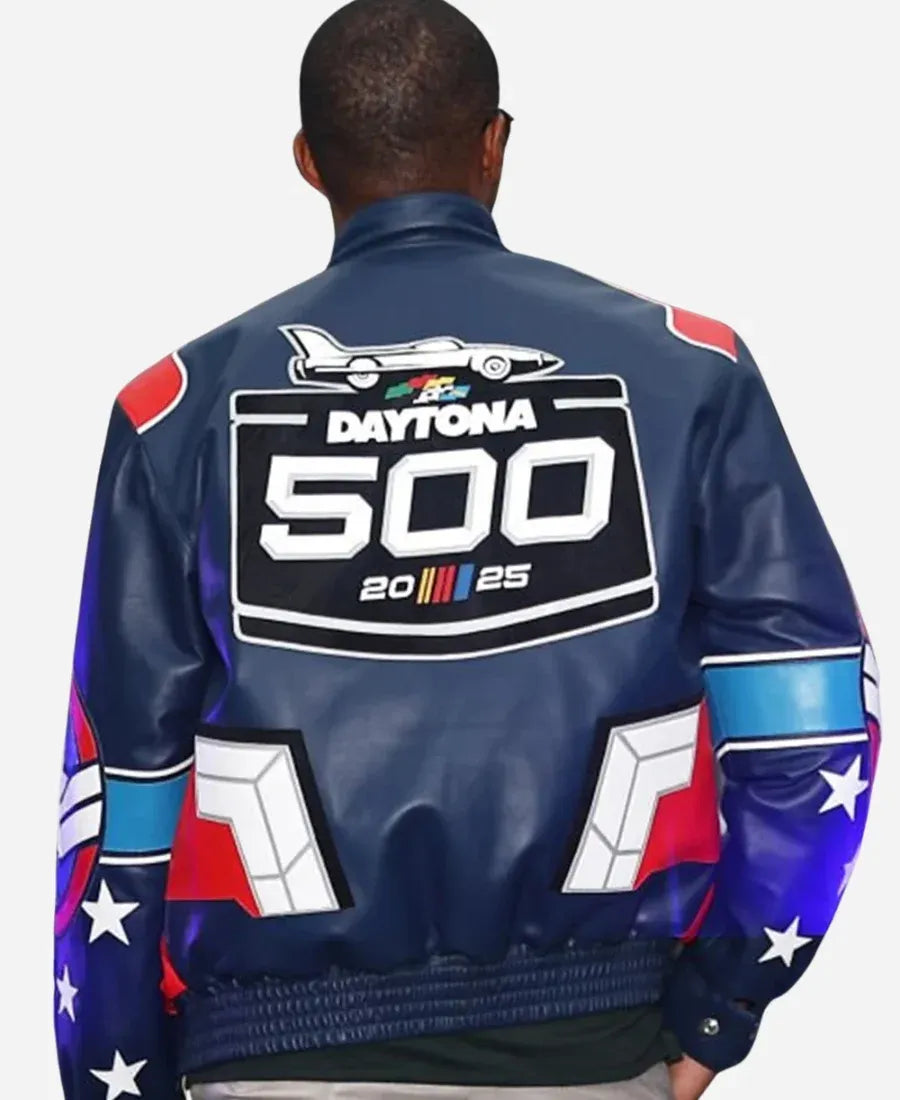 Anthony-Mackie-NASCAR-Cup-Series-Daytona-500-Leather-Jacket