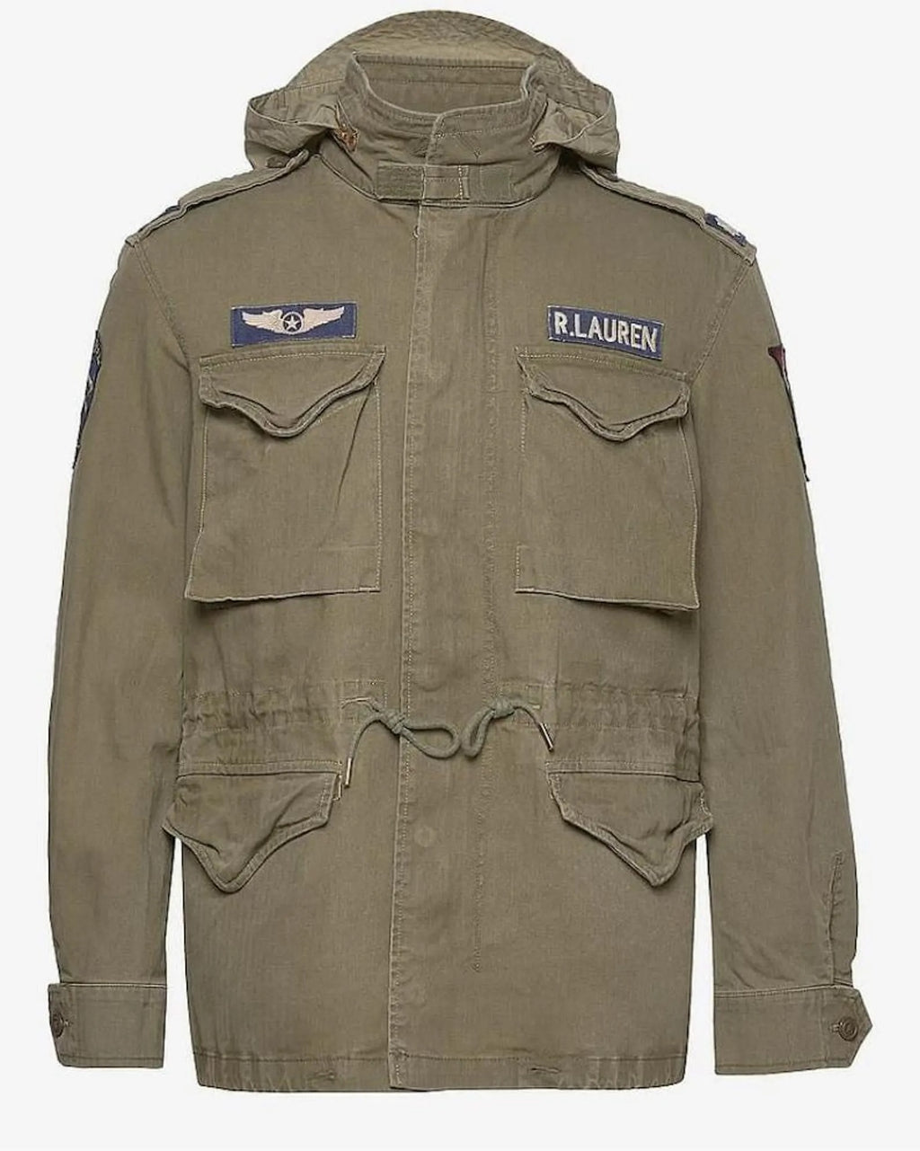 Polo Ralph Lauren M-65 Field Jacket Olive Green Military Style Coat