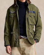 Polo Ralph Lauren M-65 Field Jacket Olive Green Military Style Coat